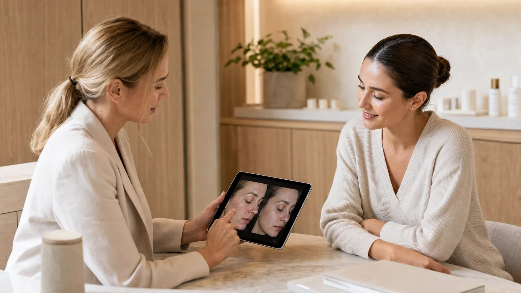 Personlig konsultation og hudanalyse hos SKINNE Klinik Aura